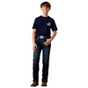 ARIAT SNAKE BITE BLUE PRINT - KIDS BOYS SHIRT - 10079663