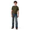 ARIAT RUST SERAPE SHIELD PRINT - KIDS BOYS SHIRT - 10079615