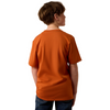 ARIAT TOUGH AS LEATHER BROWN PRINT - KIDS BOYS SHIRT - 10079529