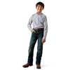ARIAT PEREZ CLASSIC WHITE GEO PRINT - KIDS BOYS SHIRT - 10079424