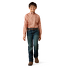 ARIAT TEAM DIXON KETCHUP GEO PRINT - KIDS BOYS SHIRT - 10079373
