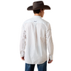 ARIAT TEAM EMORY FITTED WHITE GEO - MENS SHIRT  - 10079415