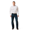 ARIAT PACE WHITE GEOMETRIC PRINT - MENS SHIRT  - 10079421
