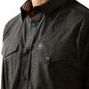 ARIAT WF BRAVEN BLACK TEXTURED PRINT - MENS SHIRT  - 10079489