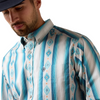 ARIAT POWERS BLUE SERAPE STRIPE - MENS SHIRT  - 10079602