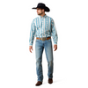 ARIAT POWERS BLUE SERAPE STRIPE - MENS SHIRT  - 10079602