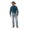 ARIAT PRO WOLFGANG SAILOR BLUE PRINT - MENS SHIRT  - 10079442