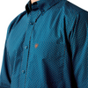 ARIAT CLAUDE FITTED SAILOR BLUE GEO - MENS SHIRT  - 10079444