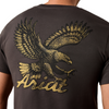 ARIAT STITCHED EAGLE VINTAGE BLCK - MENS TEE  - 10079382
