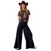 ARIAT REBEL WITH A CAUSE BROWN - LADIES TEE  - 10079672
