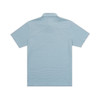 PONCHO  BLUE AND WASHED BLUE STRIPE - MENS POLO  - THE WIDE OPEN