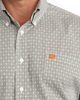 CINCH WHITE GEOMETRIC PRINT - MENS SHIRT  - MTW1106133