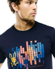 PSYCHO BUNNY ZANDER GRAPHIC BARITONE BLUE - MENS TEE  - MT0200373-423