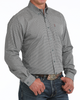 CINCH MODERN FIT BLUE PRINT - MENS SHIRT  - MTW1347164