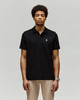 PSYCHO BUNNY BLACK CLASSIC PIQUE POLO - MENS POLO  - B6K001ARPC-001