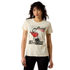 ARIAT BEST IN TOWN WHITE - LADIES TEE  - 10082171