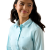 ARIAT KIRBY SALTWATER HENNA STRIPE - KIDS GIRLS SHIRT - 10079439