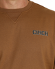 CINCH RUST BROWN SWEATSHIRT - MEN SWEATER  - MWK1244002
