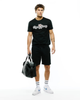 PSYCHO BUNNY JAYDON WORDMARK BLACK - MENS TEE  - MT0200367-001