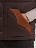 WRANGLER PUFFER CAMBRIDGE BROWN - MEN VESTS  - 112381922