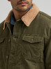 WRANGLER CORDUROY SHERPA LINED OLIVE - MENS JACKET  - 112382098