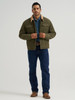 WRANGLER CORDUROY SHERPA LINED OLIVE - MENS JACKET  - 112382098