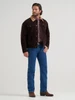 WRANGLER CORDUROY SHERPA LINED COFFEE - MENS JACKET  - 112382099