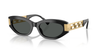 VERSACE CAT EYE BLACK WITH GOLD - SUNGLASS VERSACE  - 4501GB1/87