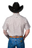FERREL THE PIKE WHITE GEOMETRIC PRINT - MENS SHIRT  - FBS1026137