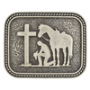 NOCONA RECTANGLE COWBOY PRAYER - ACC BUCKLE  - 3700015