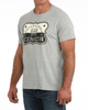 CINCH GRAY LOGO PRINT - MENS TEE  - MTT1690747