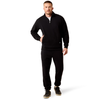 ARIAT 1/4 ZIP SWEATSHIRT BLACK - MEN SWEATER  - 10079479