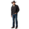 ARIAT CALDWELL 1/4 ZIP MIDNIGHT NAVY - MEN SWEATER  - 10079295