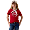 ARIAT WESTERN 1993 GARNET T-SHIRT - KIDS GIRLS SHIRT - 10082175