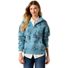 ARIAT PAINTED 1/2 ZIP RETRO RODEO - LADIES SWEATSHIRT  - 10079452