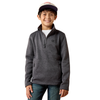 ARIAT CALDWELL 1/4 ZIP IRON GATE - KIDS BOYS SWEATER - 10079335