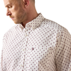ARIAT CAMPBELL WHITE GEO PRINT - MENS SHIRT  - 10079423