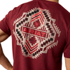 ARIAT SOUTHWEST STAMPER CRIMSON - MENS TEE  - 10079657