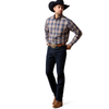 ARIAT PRO JAREN OCEANA MEDIUM PLAID - MENS SHIRT  - 10079257