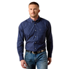 ARIAT WF WES MARITIME BLUE GEO PRINT - MENS SHIRT  - 10079355