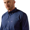 ARIAT WF WES MARITIME BLUE GEO PRINT - MENS SHIRT  - 10079355