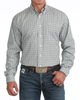 CINCH CREAM GEOMETRIC PRINT - MENS SHIRT  - MTW1106155
