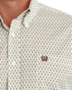 CINCH CREAM GEOMETRIC PRINT - MENS SHIRT  - MTW1106156