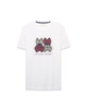 PSYCHO BUNNY LEDGER WHITE - MENS TEE  - MT0200408-001