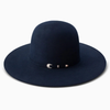 RESISTOL MIDNIGHT 6X NAVY OPEN CROWN - HAT FELTS  - RFMDNT-164248