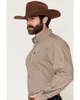 CINCH KHAKI GEOMETRIC PRINT - MENS SHIRT  - MTW1106146
