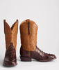 LUCCHESE HENDRIK CHOCOLATE CAIMAN TAIL - BOOT MENS WESTERN - M4358.W8S-2012