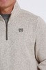 CINCH STONE KNIT 1/4 ZIP PULLOVER - MEN SWEATER  - MWK1080013
