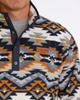 CINCH BLUE AZTEC POLAR FLEECE - MEN SWEATER  - MWK1514030