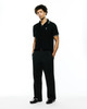 PSYCHO BUNNY STAN PIQUE BLACK - MENS POLO  - MT0100246-001